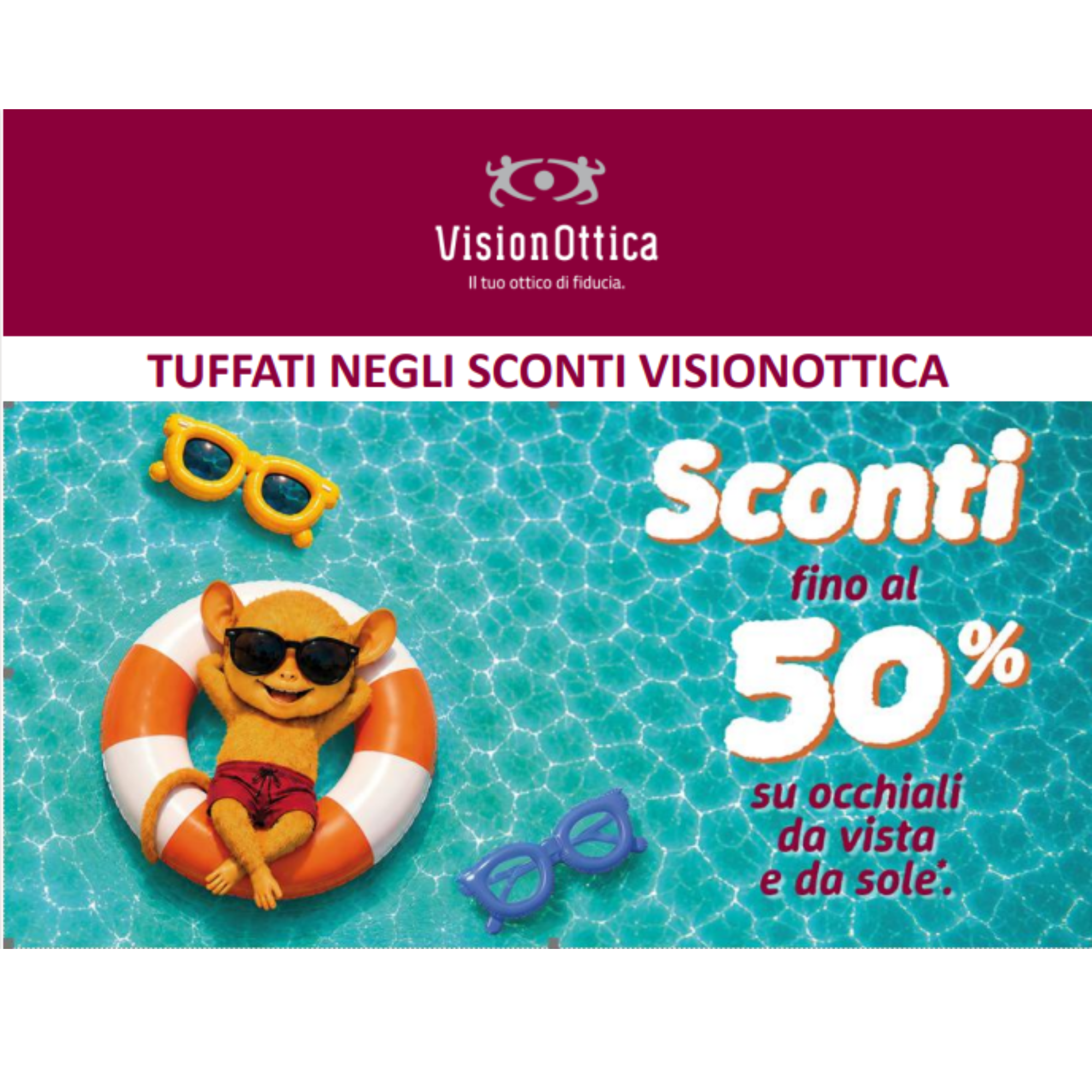 Sconti estivi da Vision Ottica Parma